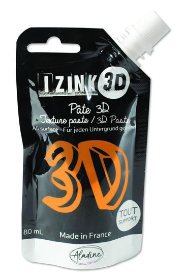 Levně Reliéfní pasta 3D IZINK - safran, oranžová, 80 ml