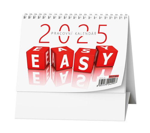 Pracovní kalendář EASY 2025 - stolní kalendář