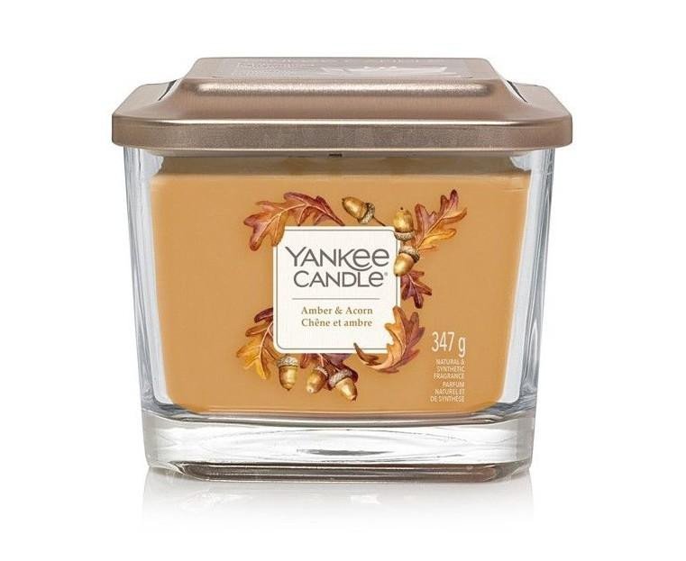 Levně YANKEE CANDLE Amber &amp; Acorn svíčka 347g / 3knoty