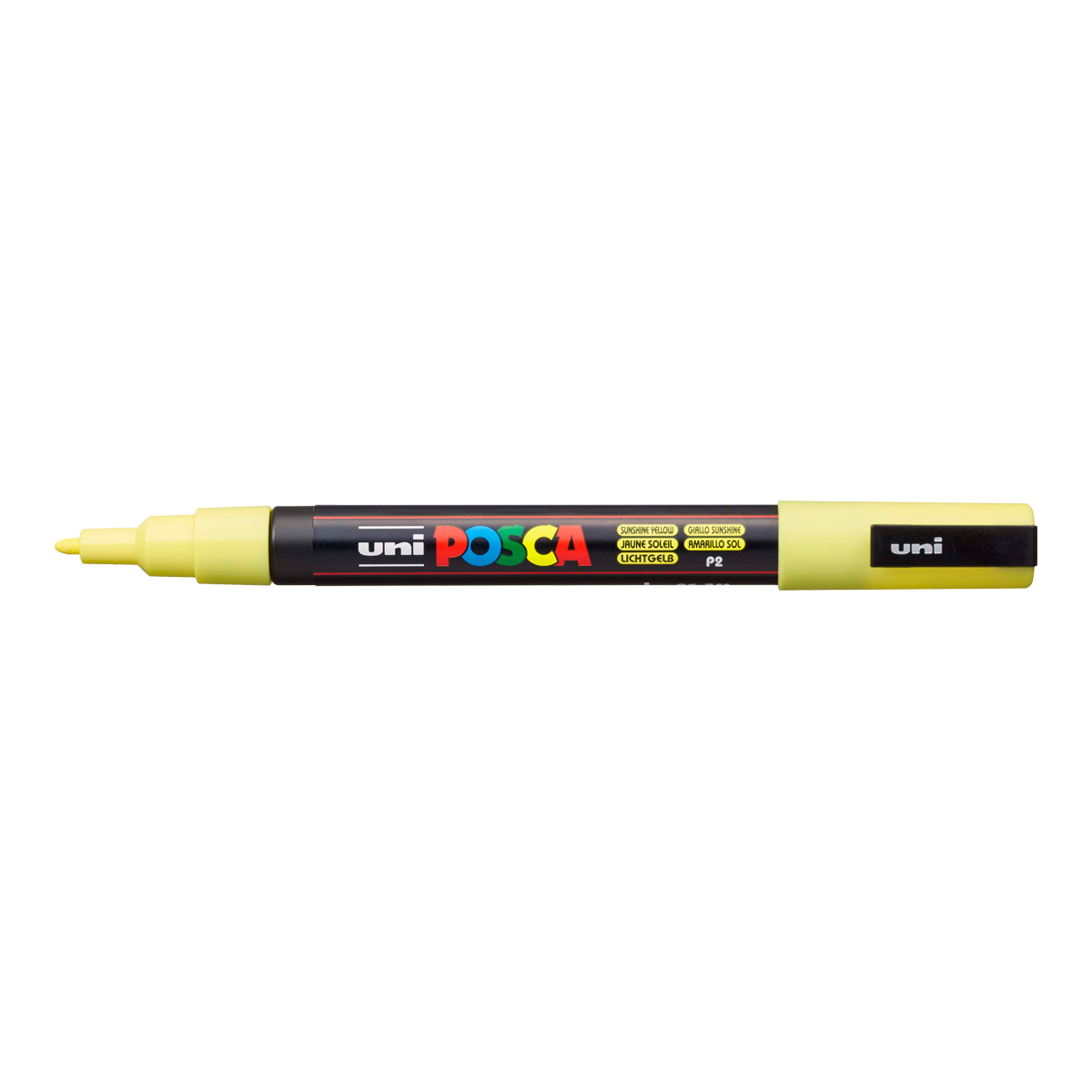 Levně Posca akrylový popisovač PC-3M, 0,9 - 1,3 mm, pastelově žlutá (tenký kulatý hrot)