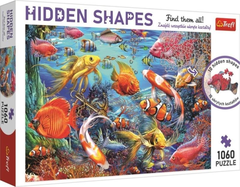 Trefl Puzzle Hidden Shapes - Podmořský život / 1060 dílků