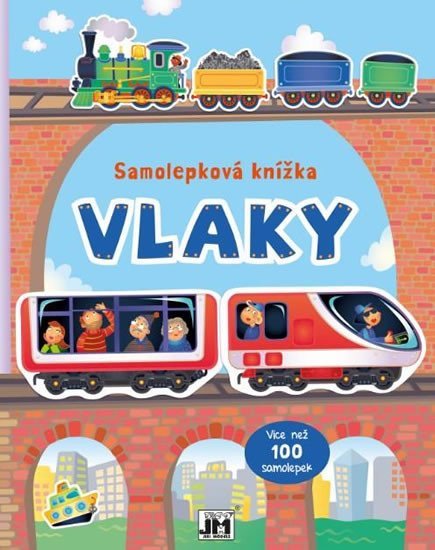Vlaky - Samolepková knížka - Kolektiv
