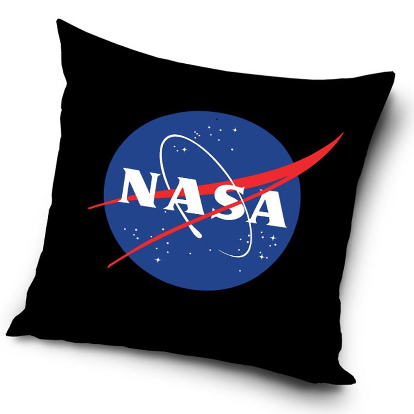 Levně Povlak na polštářek NASA Černý
