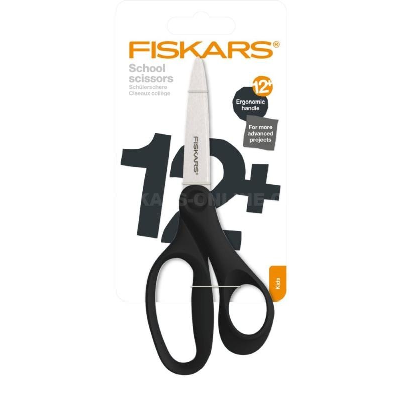 Levně Fiskars Školní nůžky 18 cm, černá