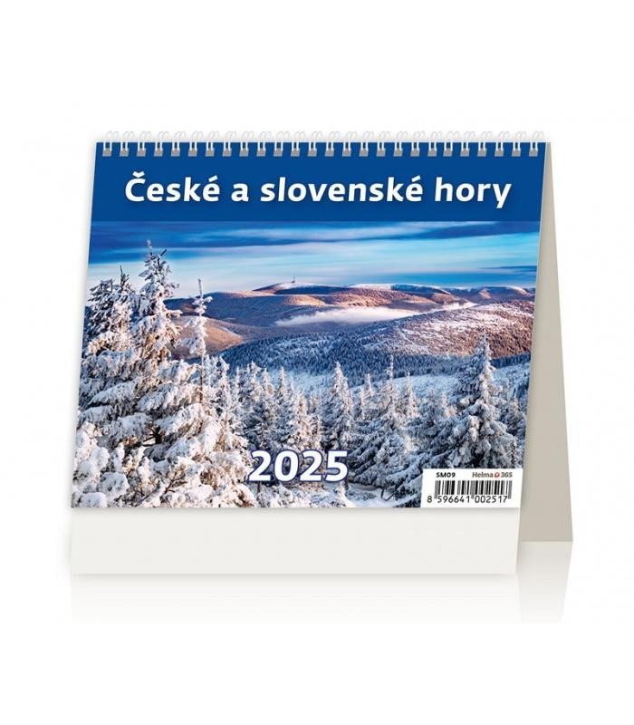 Levně Kalendář stolní 2025 - MiniMax České a slovenské hory
