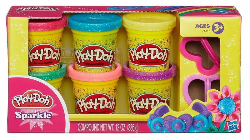 Play-Doh Třpytivá sada se 2 vykrajovátky - Hasbro Play-Doh