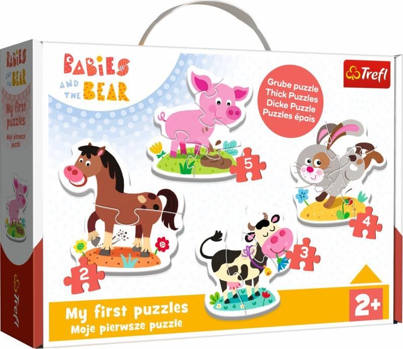 Levně Trefl Puzzle Baby Na farmě 4v1 (2,3,4,5 dílků)