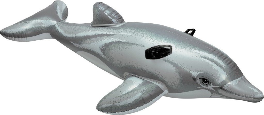 Levně Delfín nafukovací s úchyty 175x66cm v krabici - Alltoys Intex