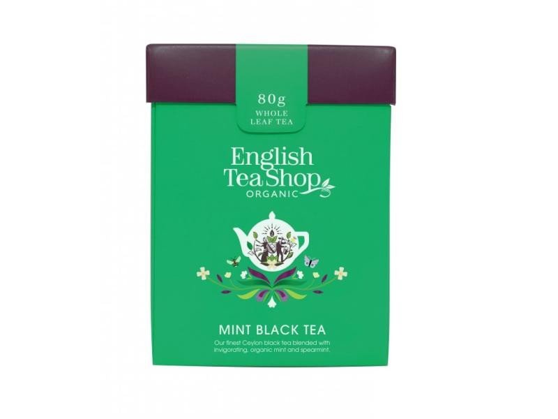 Levně English Tea Shop Čaj Máta s černým čajem bio, sypaný, 80g