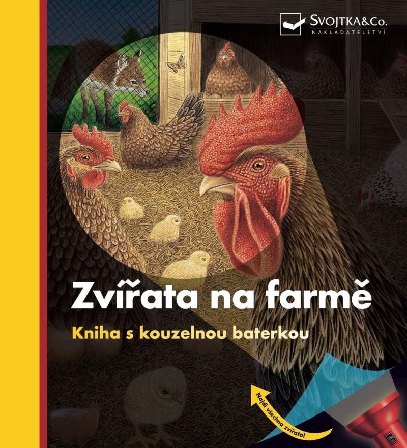 Levně Zvířata na farmě - Kniha s kouzelnou baterkou - Pierre de Hugo