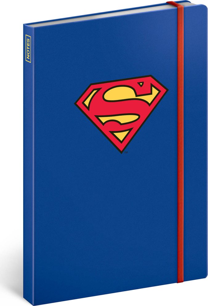Levně Notes Superman - Symbol, linkovaný, 13 × 21 cm