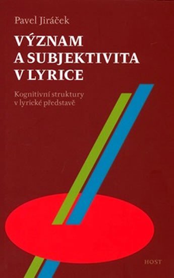 Levně Význam a subjektivita v lyrice - Pavel Jiráček