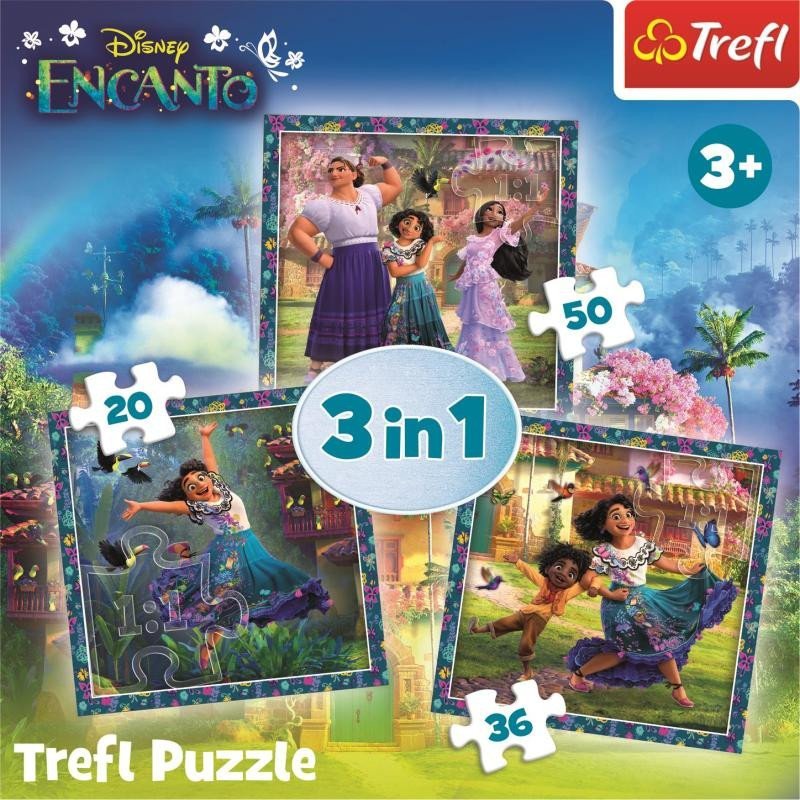 Levně Trefl Puzzle Encanto: Postavy/3v1 (20,36,50 dílků)