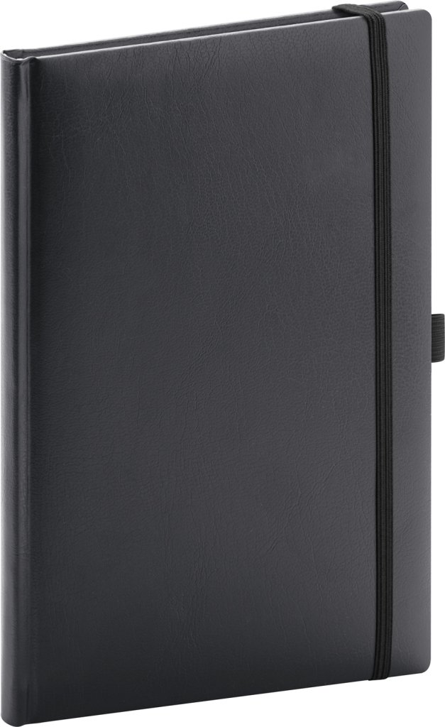 Levně Notes Balacron - černý, tečkovaný, 15 × 21 cm