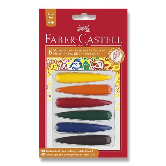 Levně Faber - Castell Plastové pastelky do dlaně 6 ks