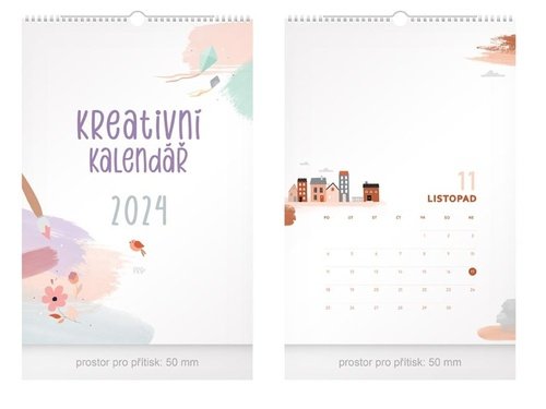 Kreativní 2024 - nástěnný kalendář