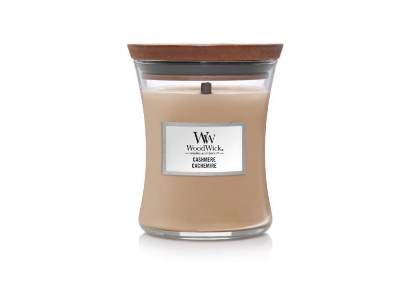 Levně WoodWick Cashmere svíčka váza 275g