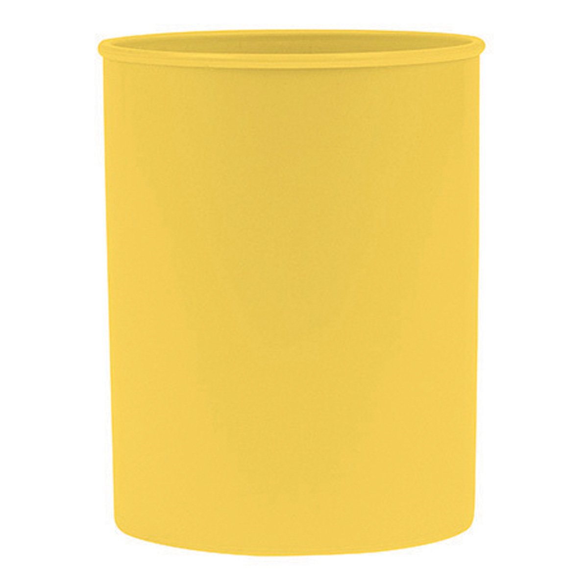 Levně DONAU kelímek na tužky Life, 95 x 75 mm, PP, pastelově žlutý