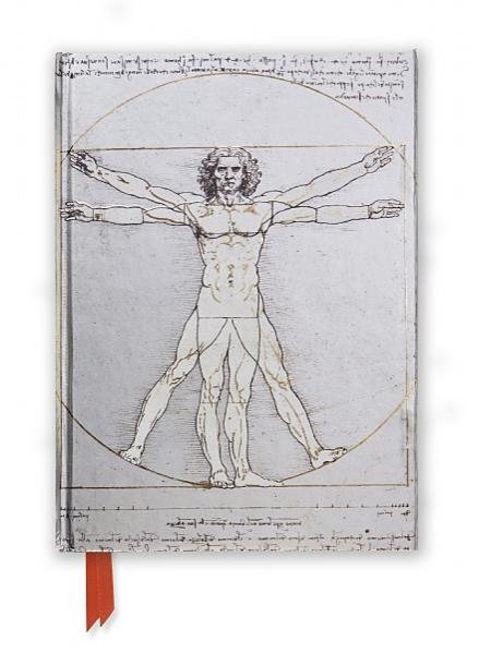 Levně Zápisník Da Vinci: Vitruvian Man (Foiled Journal)