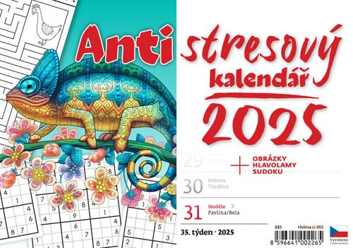 Levně Antistresový kalendář 2025 - stolní kalendář