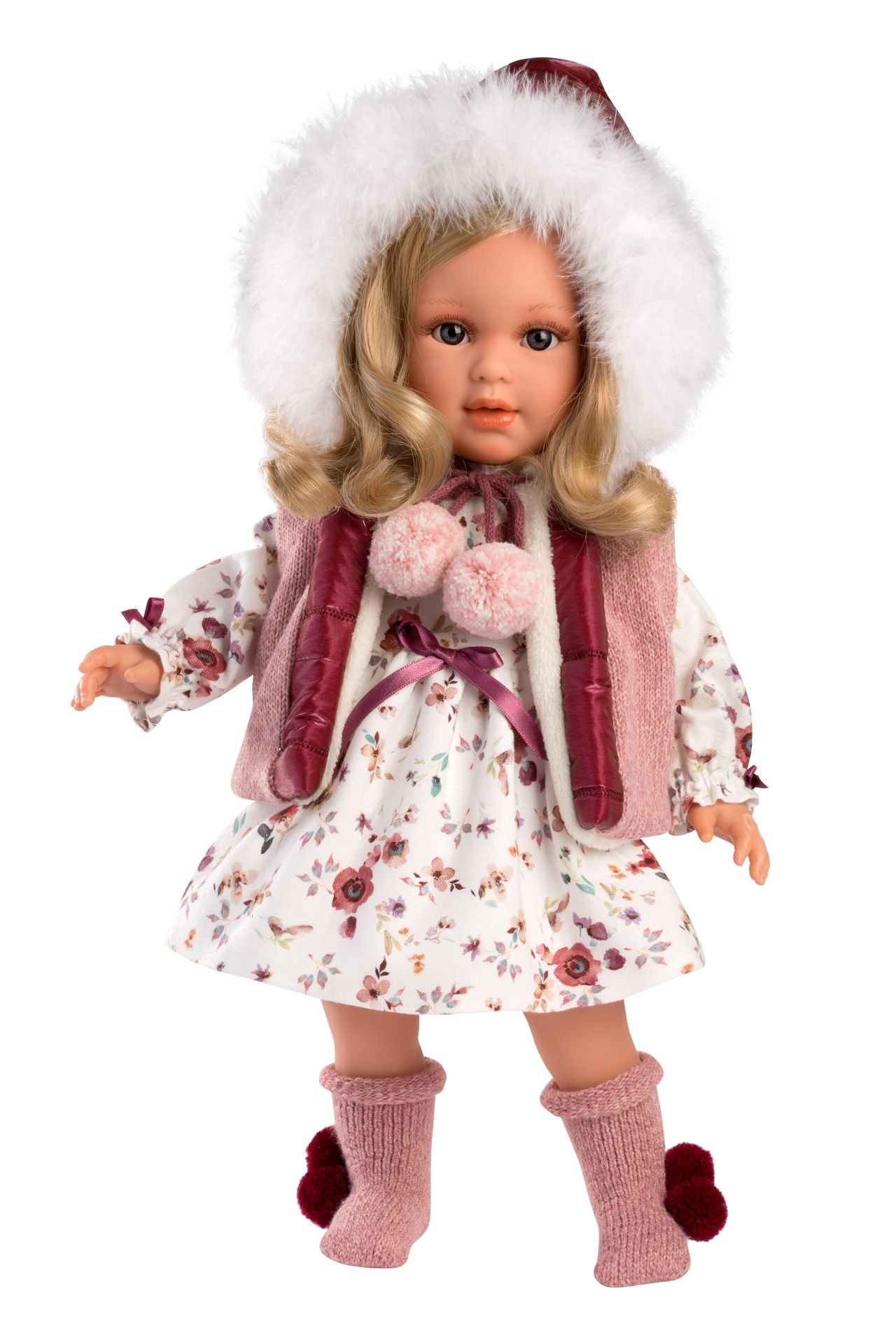 Levně Llorens Lucia - realistická panenka s měkkým látkovým tělem 40 cm