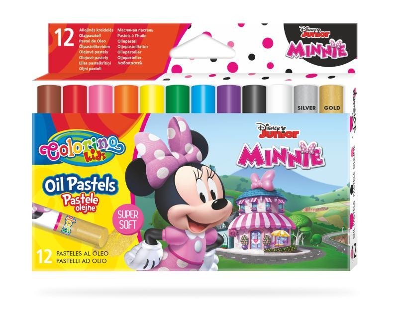 Levně Colorino Disney Junior Minnie - olejové pastely 12 barev