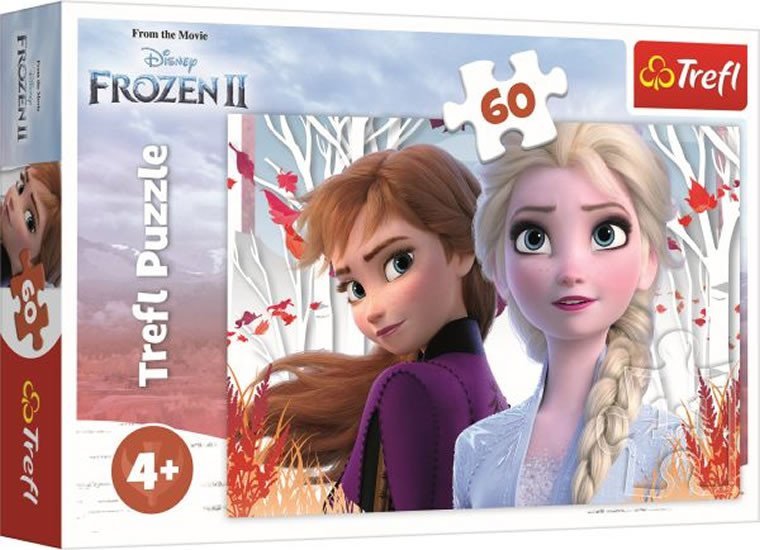 Trefl Puzzle Frozen 2 - Kouzelný svět Anny a Elsy / 60 dílků
