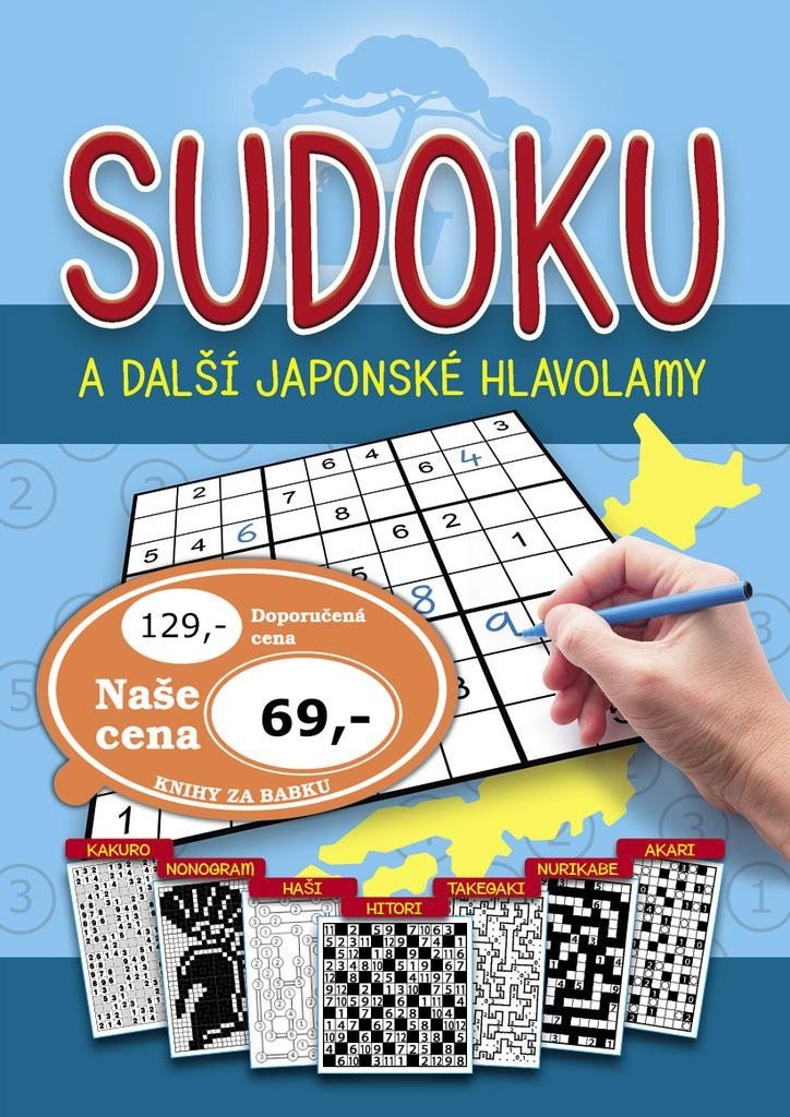 Levně Sudoku a další japonské hlavolamy