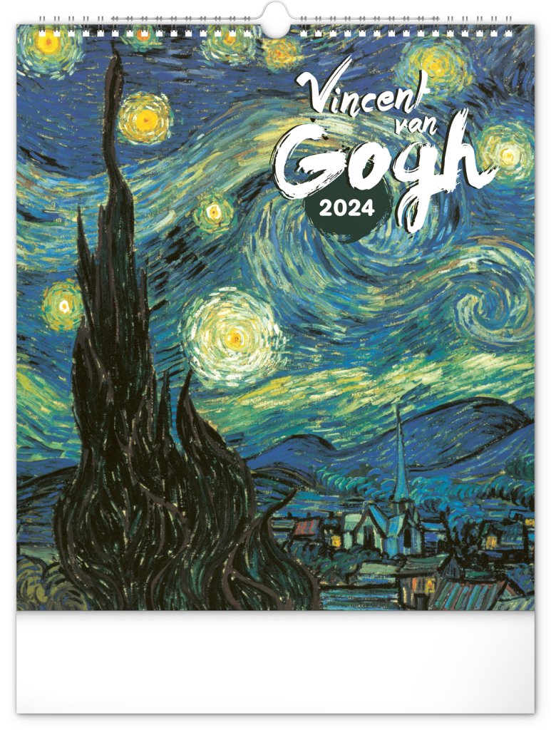 Kalendář 2024 nástěnný: Vincent van Gogh, 30 × 34 cm