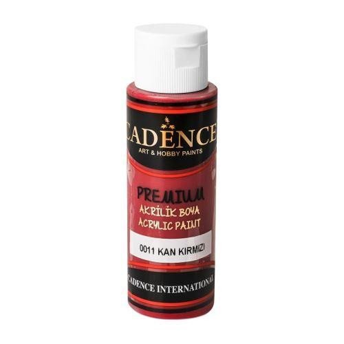 Levně Akrylová barva Cadence Premium - Temně červená / 70 ml