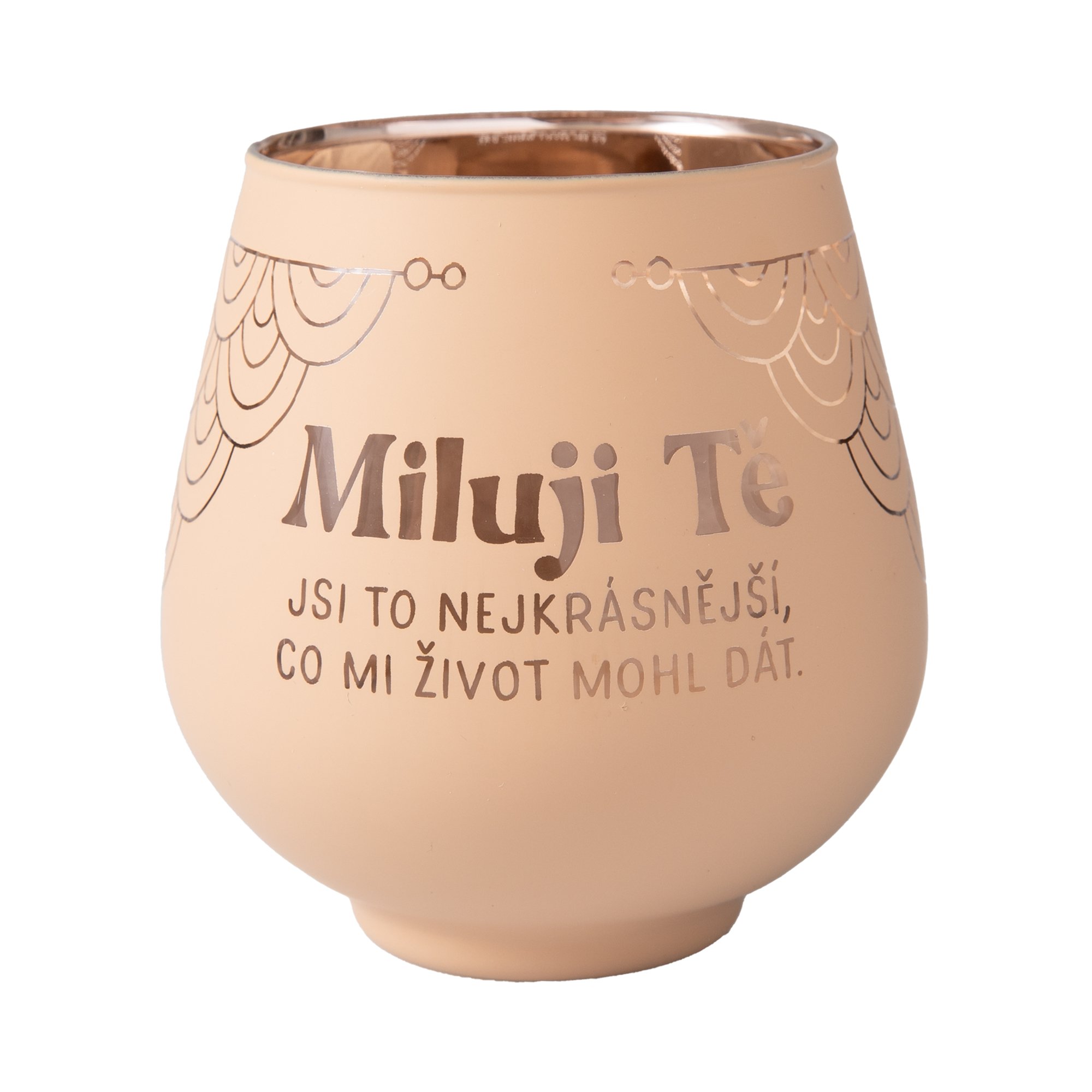 Levně Zrcadlový svícen - Miluji Tě - Albi