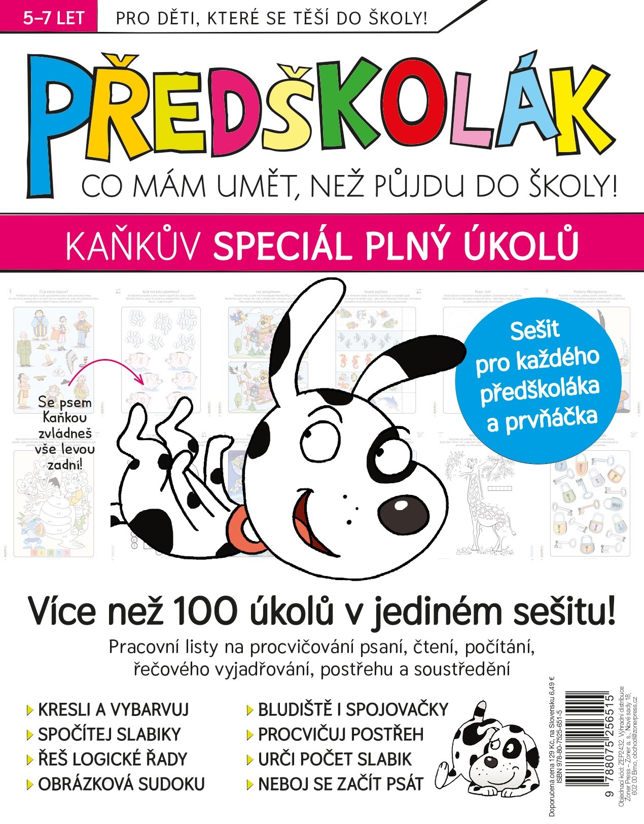 Levně Předškolák speciál – Kaňkův speciál plný úkolů - Kolektiv