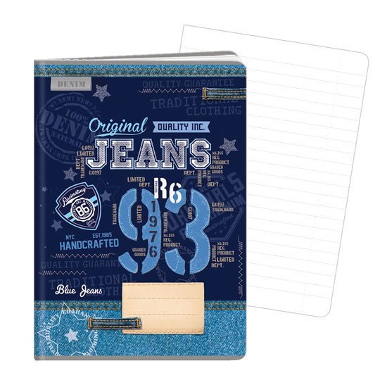 Levně Sešit A4, 40 listů, 444 Blue jeans