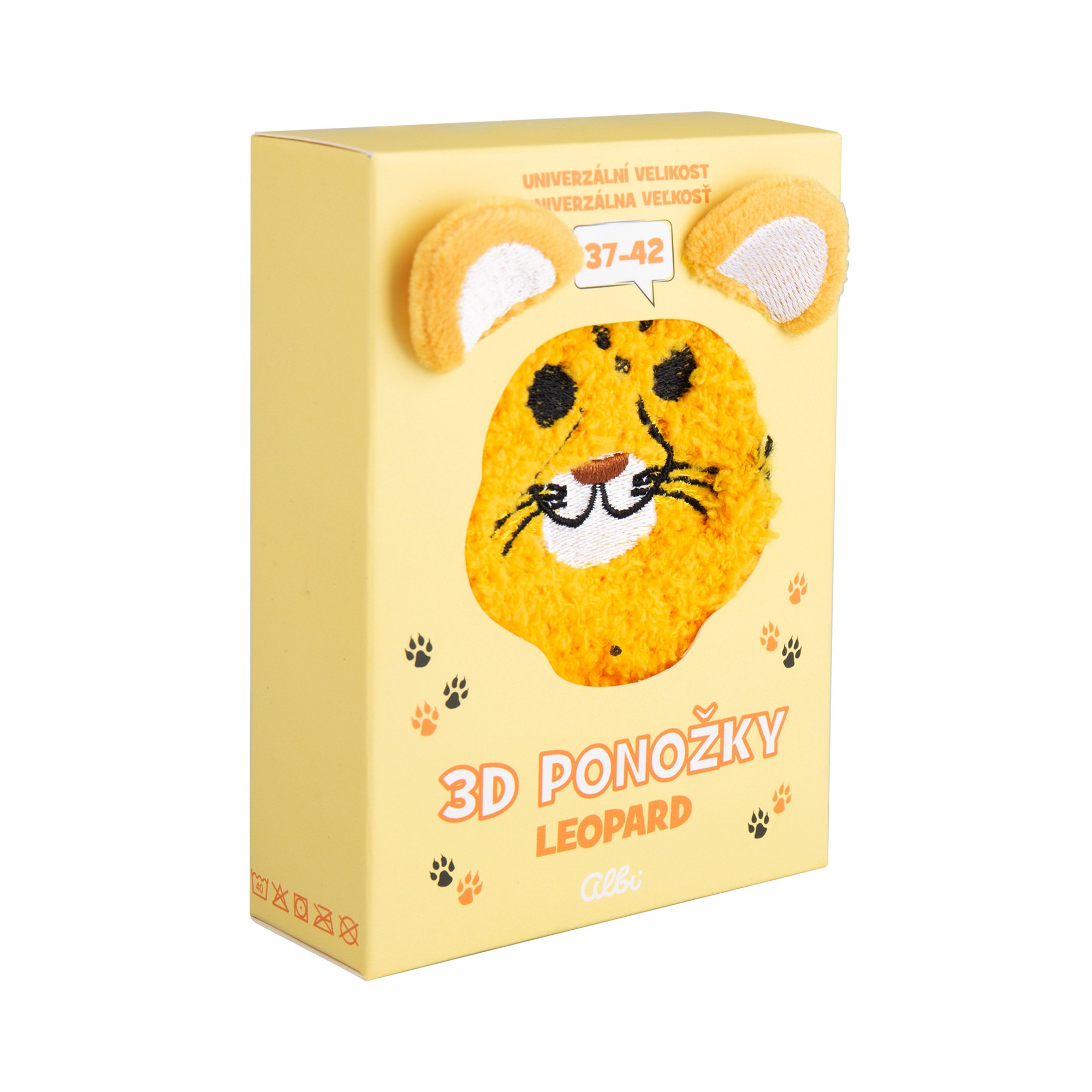 3D ponožky - Leopard - Albi