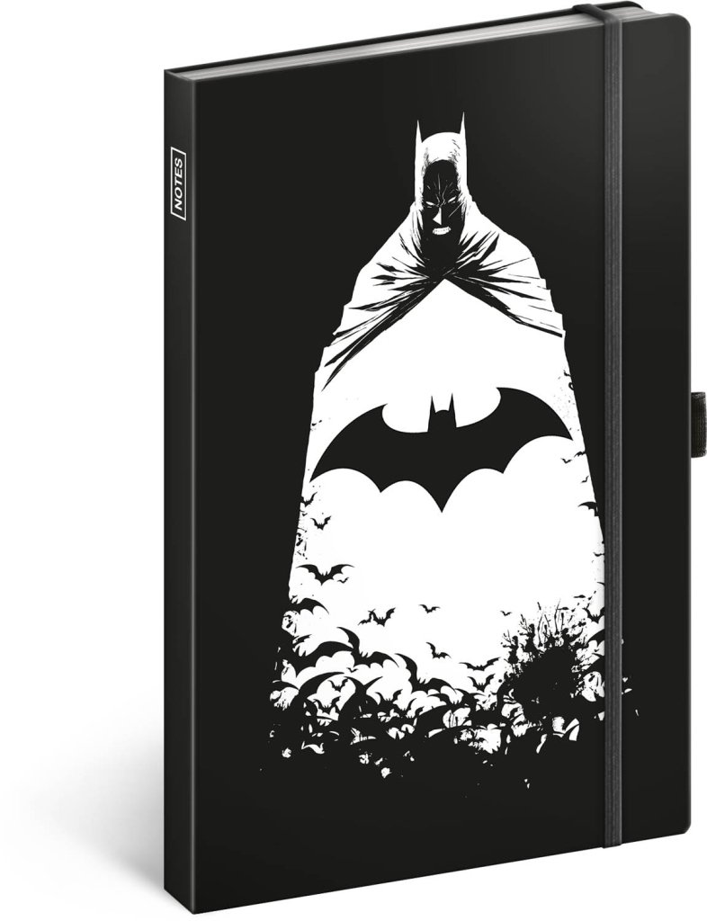 Levně Notes Batman, linkovaný, 13 × 21 cm