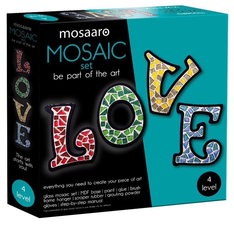 Levně MOSAARO Sada na výrobu mozaiky - LOVE