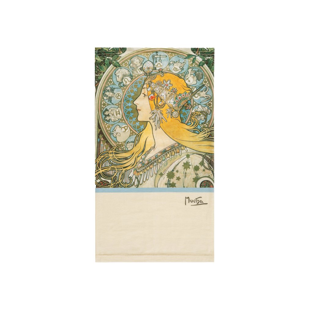 Levně Bandana Alfons Mucha – Zodiak, 25 × 47 cm