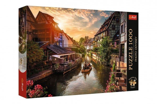 Levně Puzzle Premium Plus - Photo Odyssey:Malé Benátky v Colmar, Francie 1000dílků 68,3x48cm v krab 40x27