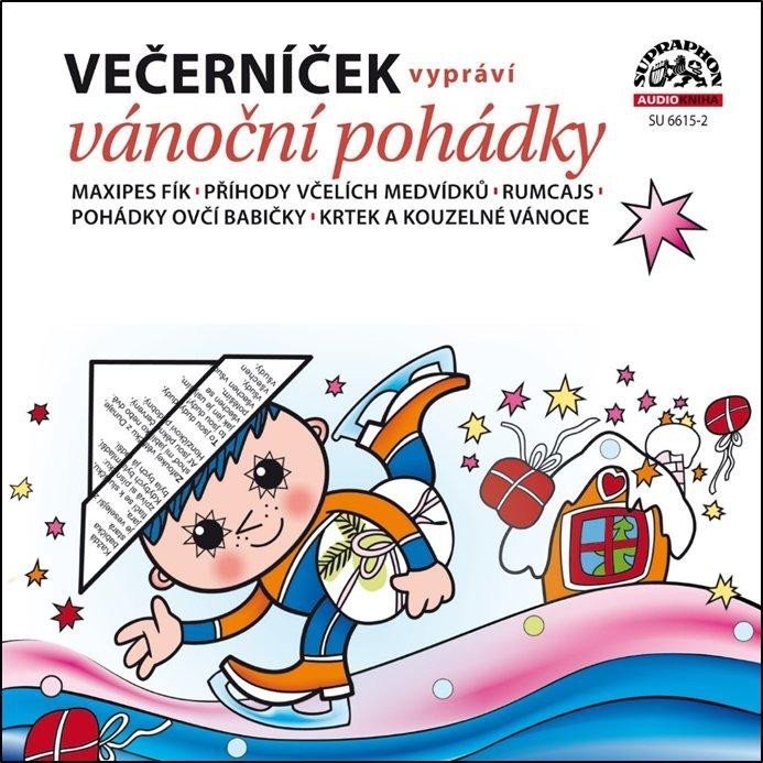 Levně Večerníček vypráví vánoční pohádky - CD - Various; Josef Dvořák; Václav Vydra; Vojtěch Kotek