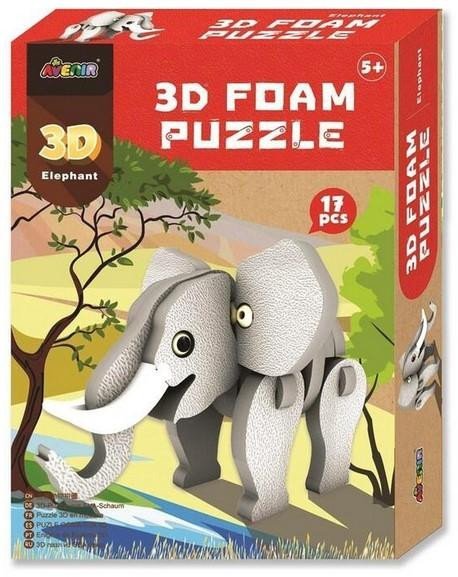 Levně Avenir 3D pěnové puzzle - Slon