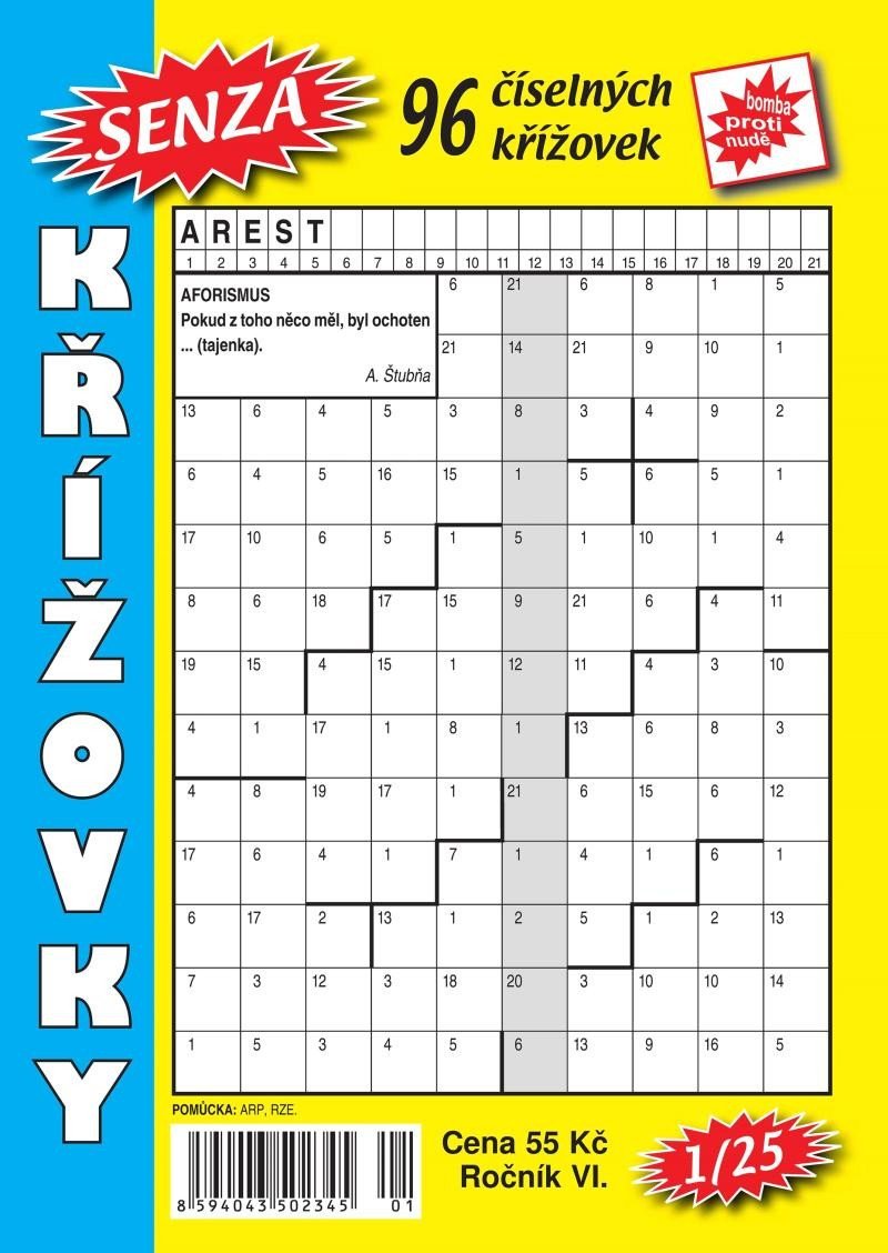 Levně Senza číselné křížovky 1/2025