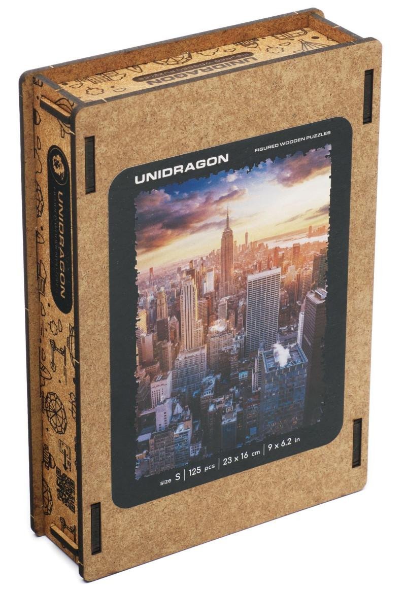 Levně Unidragon dřevěné puzzle - Ranní New York velikost S