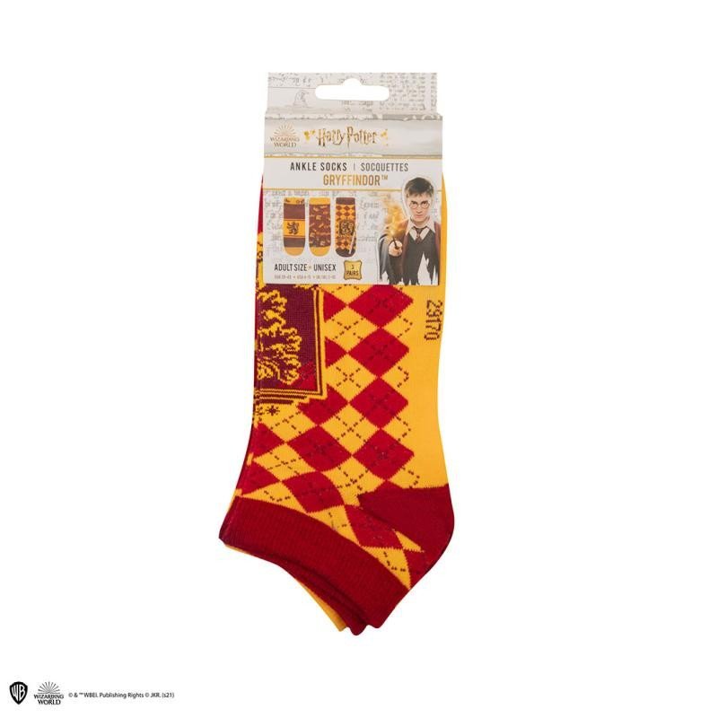 Harry Potter Ponožky kotníkové 3 páry - Nebelvír