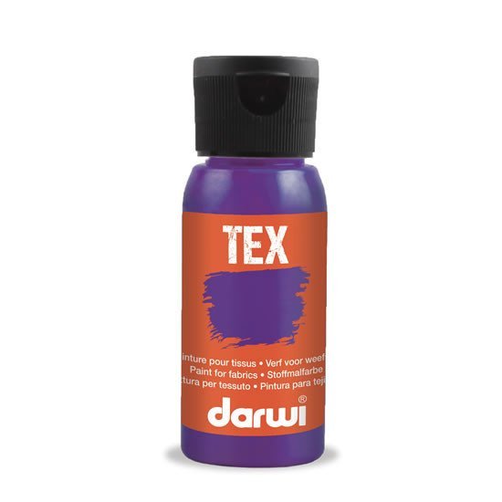 Levně DARWI TEX barva na textil - Fialová 50 ml