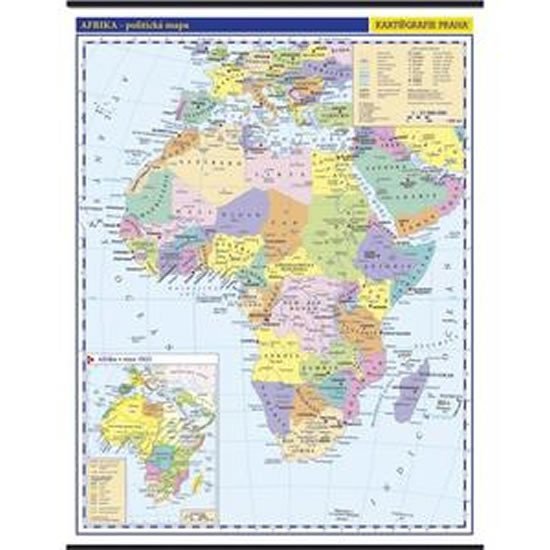 Levně Afrika - školní nástěnná politická nástěnná mapa,1:10 mil./96x126,5 cm