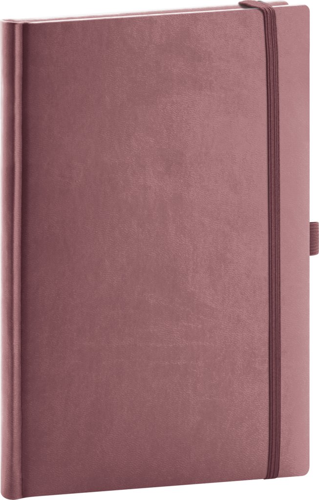 Notes Aprint Neo - růžový, linkovaný, 15 × 21 cm