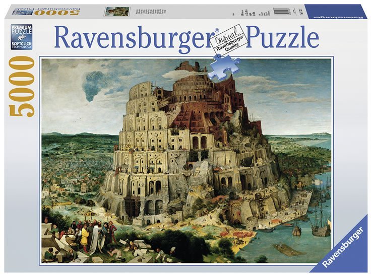 Levně Puzzle Brueghel starší: Stavba babylonské věže/5000 dílků
