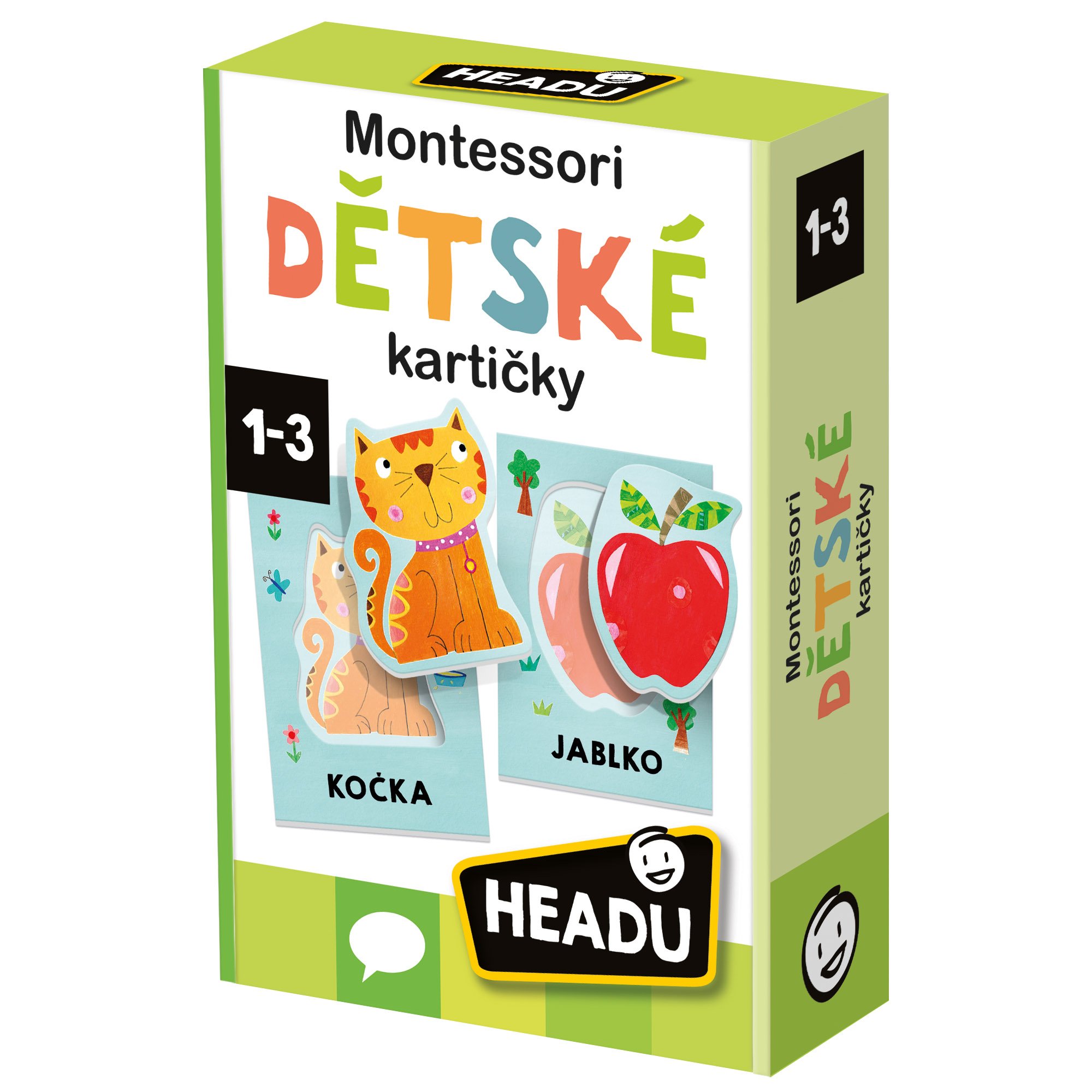 Levně HEADU CS: Montessori Dětské kartičky