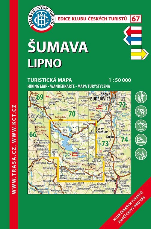 Levně KČT 67 Šumava Lipno 1:50 000 Turistická mapa, 9. vydání