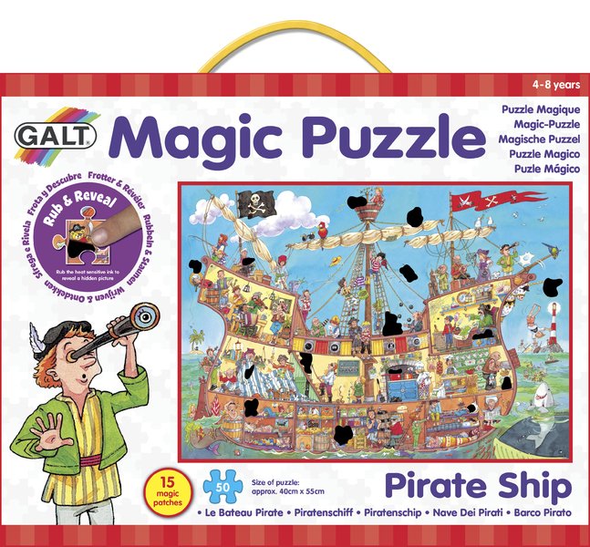 Levně Galt Magické puzzle – pirátská loď 2
